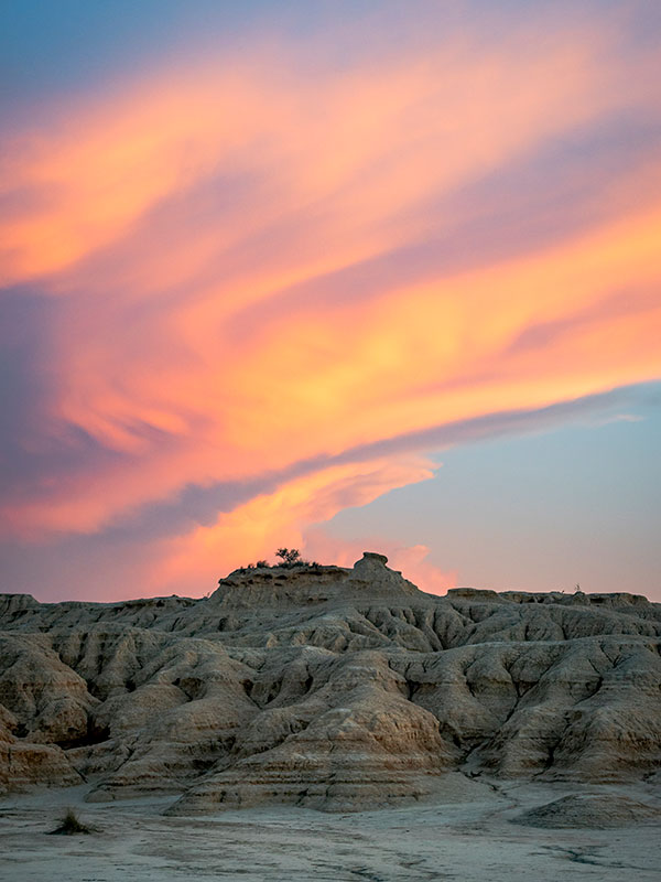 Atardecer en Bardenas de Navarra