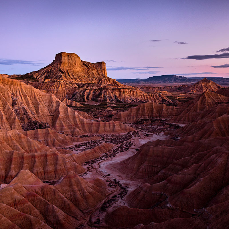 Atardecer en Bardenas